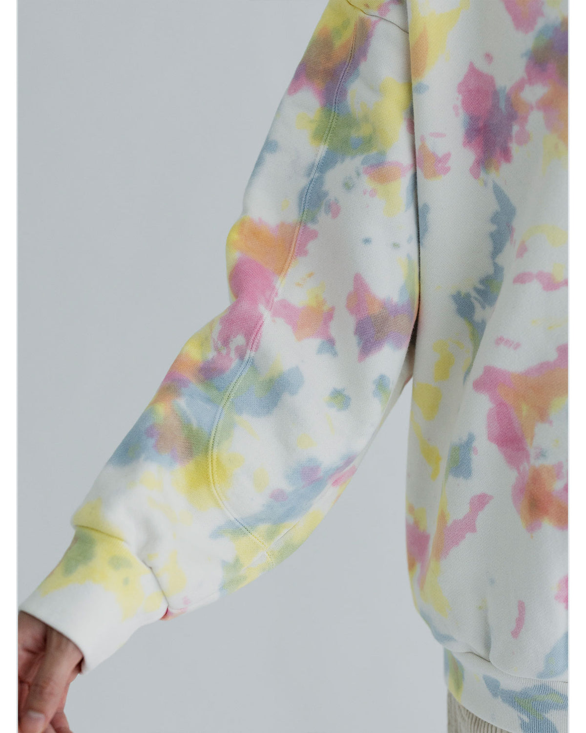 MEYAME TIE-DYE SWITCHING PATTERN SWEAT (BRUSHED LINING)