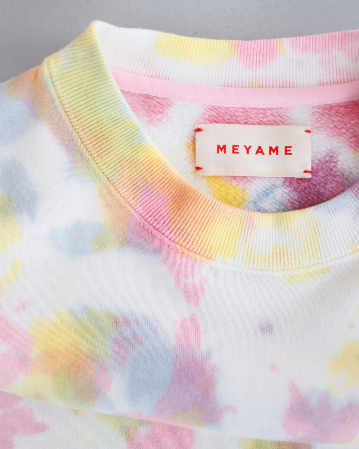 MEYAME TIE-DYE SWITCHING PATTERN SWEAT (BRUSHED LINING)