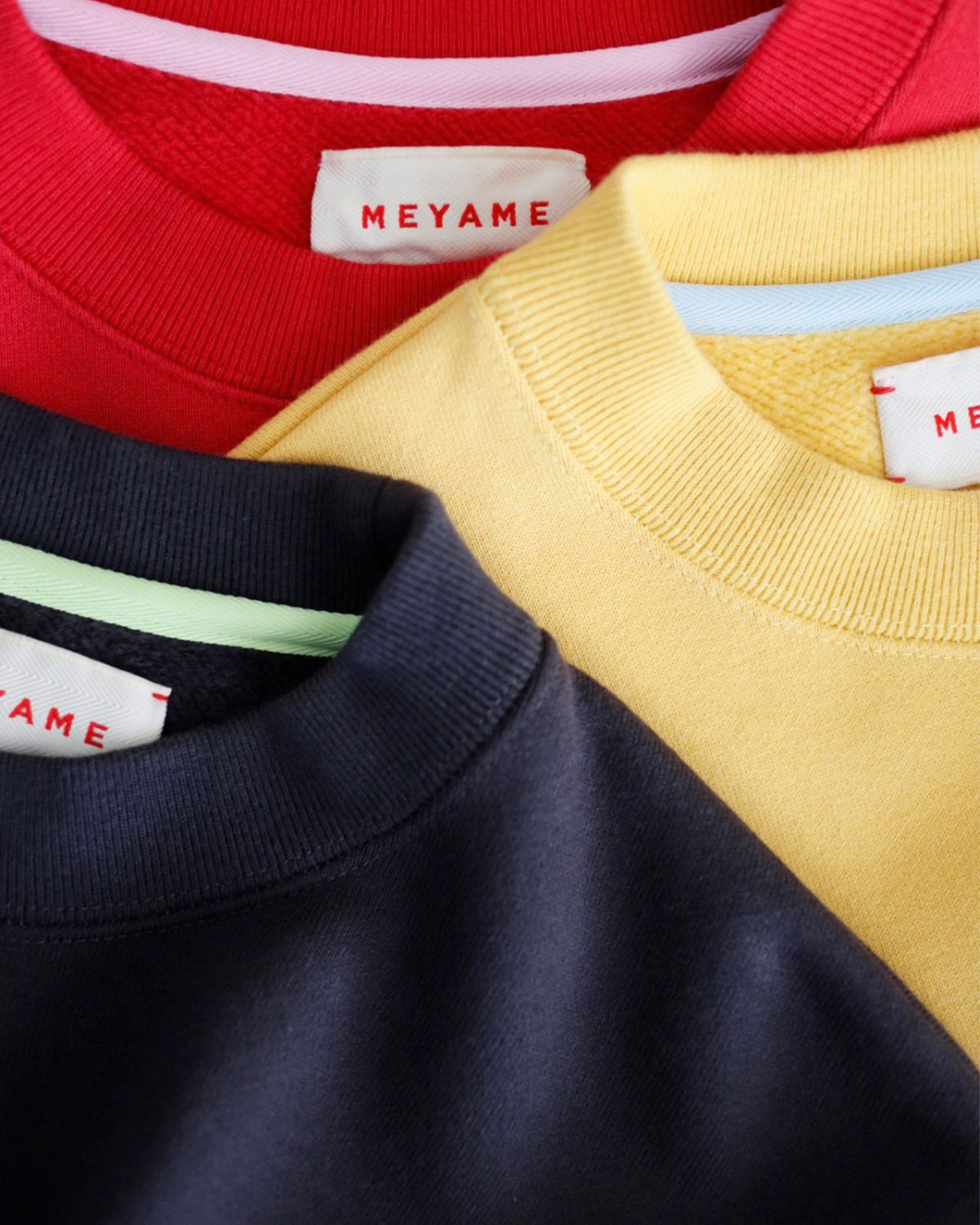 MEYAME SWITCHING PATTERN SWEAT (BRUSHED LINING)