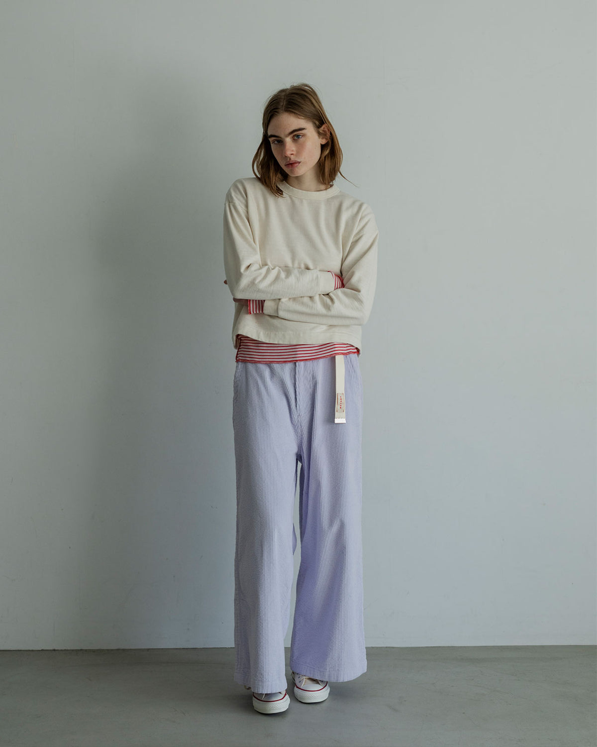 MEYAME LIGHT SOFT SHORT SWEAT (BRUSHED LINING)