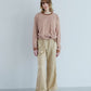 MEYAME BORDER SLIT LONG SLEEVE TEE