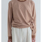 MEYAME BORDER SLIT LONG SLEEVE TEE