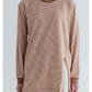 MEYAME BORDER SLIT LONG SLEEVE TEE