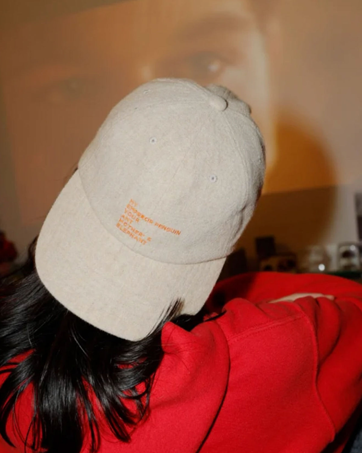 MEYAME WOOL EMBROIDELY CAP (TATEYOMI)