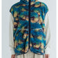 MEYAME PRINT/ SOLID REVERSIBLE FLEECE VEST