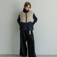 MEYAME PRINT/ SOLID REVERSIBLE FLEECE VEST