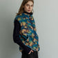 MEYAME PRINT/ SOLID REVERSIBLE FLEECE VEST