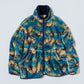 MEYAME PRINT/ SOLID REVERSIBLE FLEECE JACKET