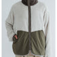 MEYAME PRINT/ SOLID REVERSIBLE FLEECE JACKET