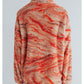 MEYAME PRINT/ SOLID REVERSIBLE FLEECE JACKET