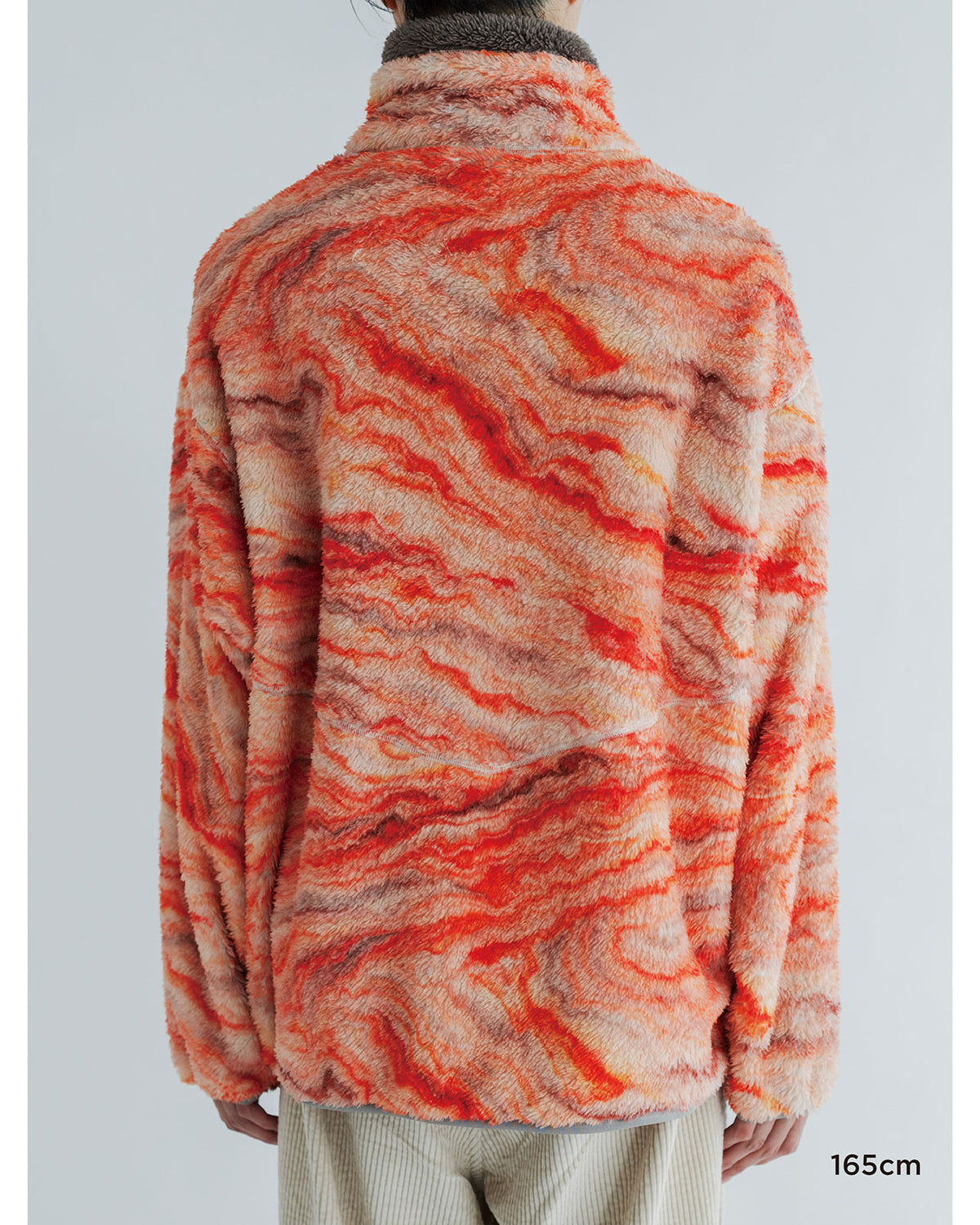MEYAME PRINT/ SOLID REVERSIBLE FLEECE JACKET