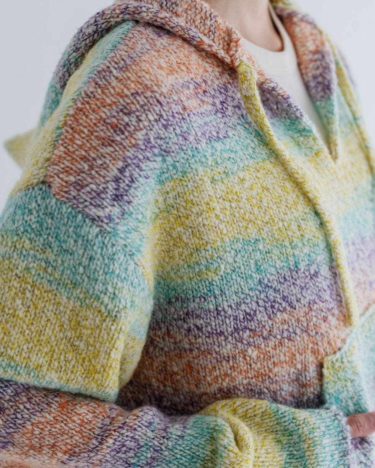 MEYAME WOOL MEXICAN KNIT PARKA