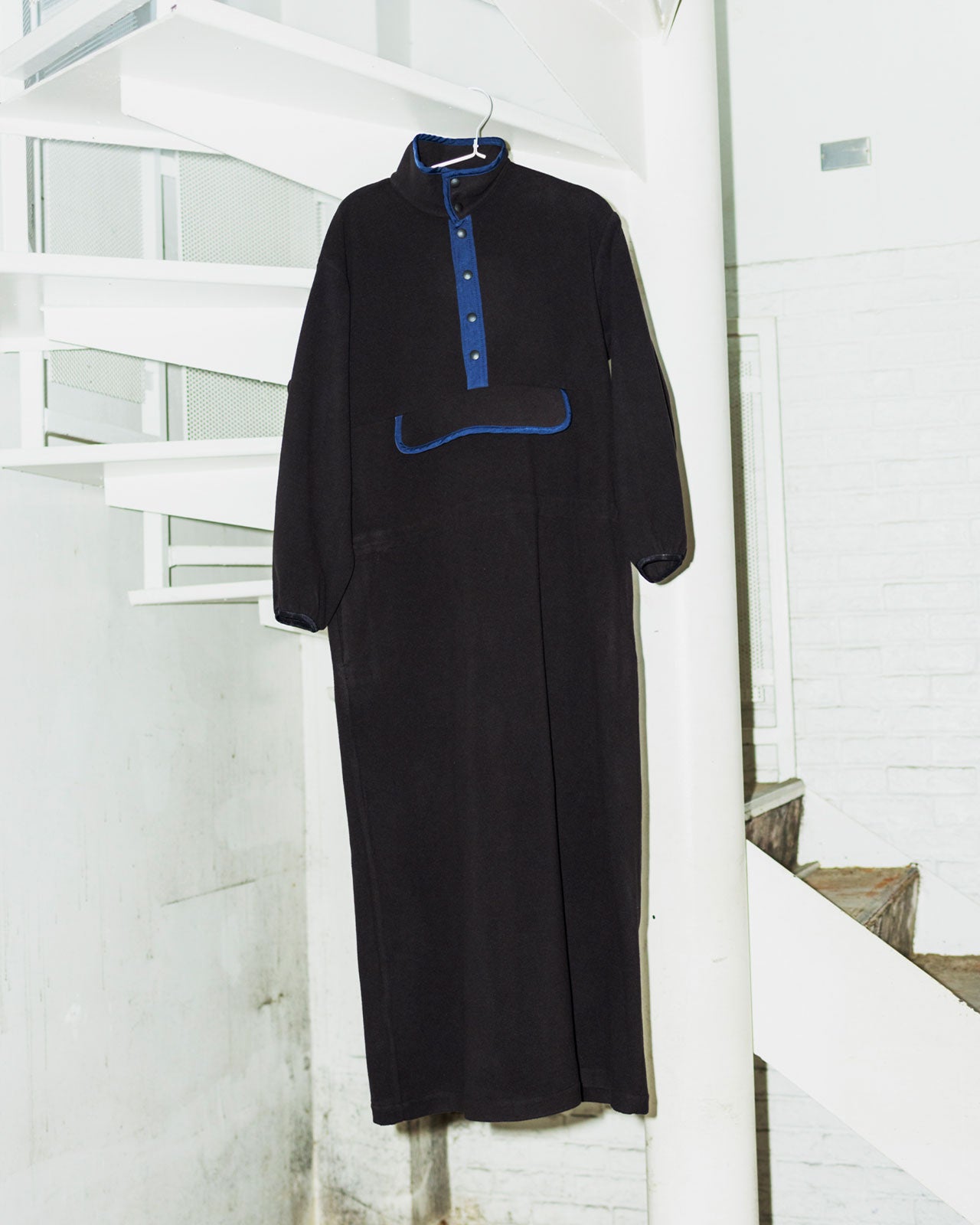 Shinzone(シンゾーン)】 MEYAME/メヤメ FLLECE SNAP LONG DRESS