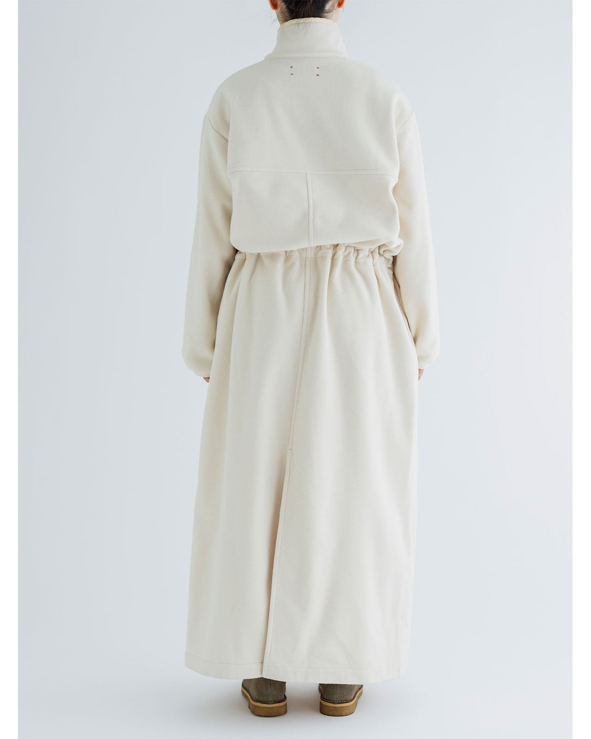 MEYAME FLLECE SNAP LONG DRESS