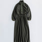 MEYAME FLLECE SNAP LONG DRESS