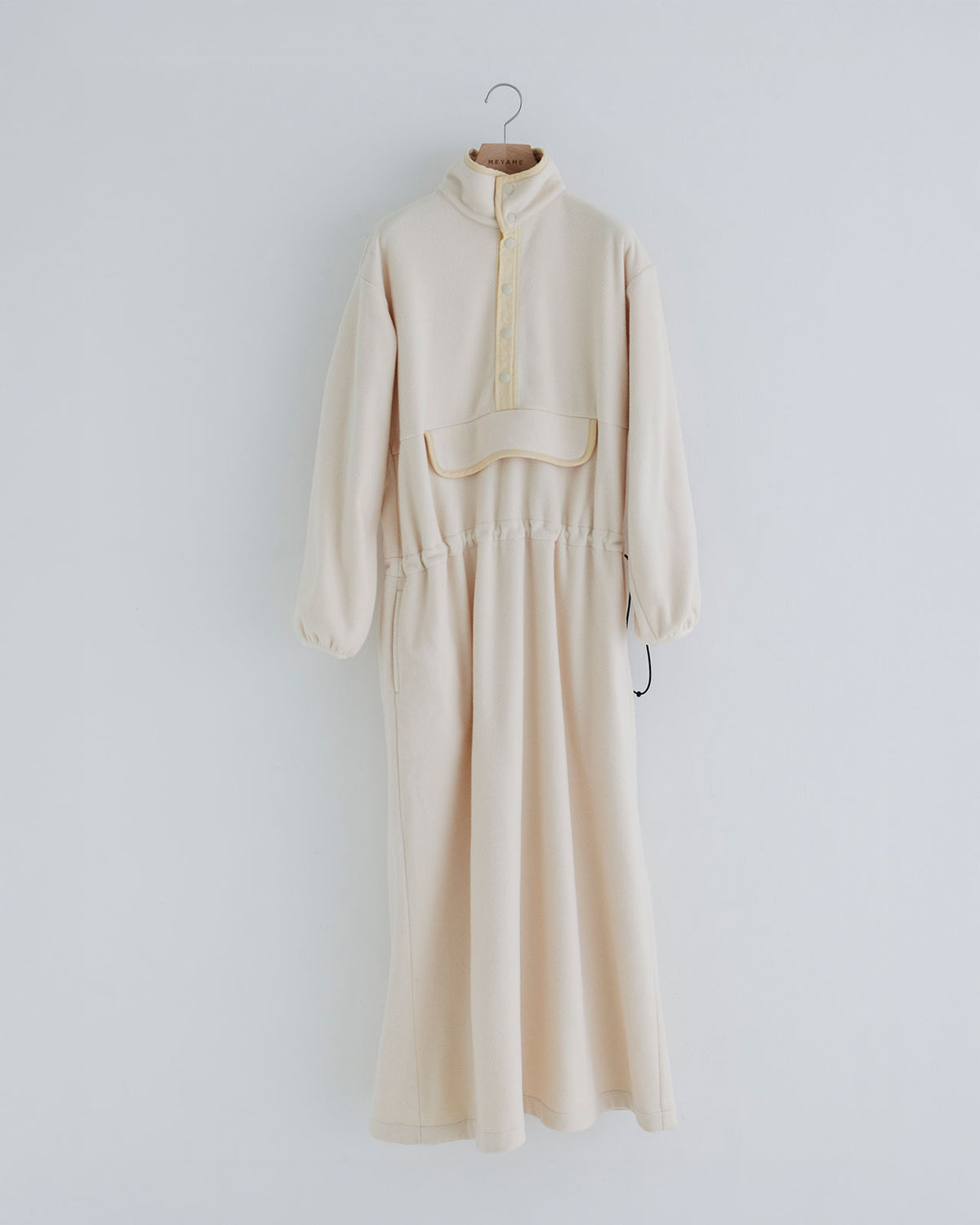 MEYAME FLLECE SNAP LONG DRESS