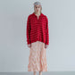 MEYAME TUCKED JACQUARD BORDER DRESS