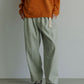 MEYAME BRUSHED JAZZ NEP DENIM  WIDE TUCK PANTS