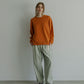 MEYAME BRUSHED JAZZ NEP DENIM  WIDE TUCK PANTS