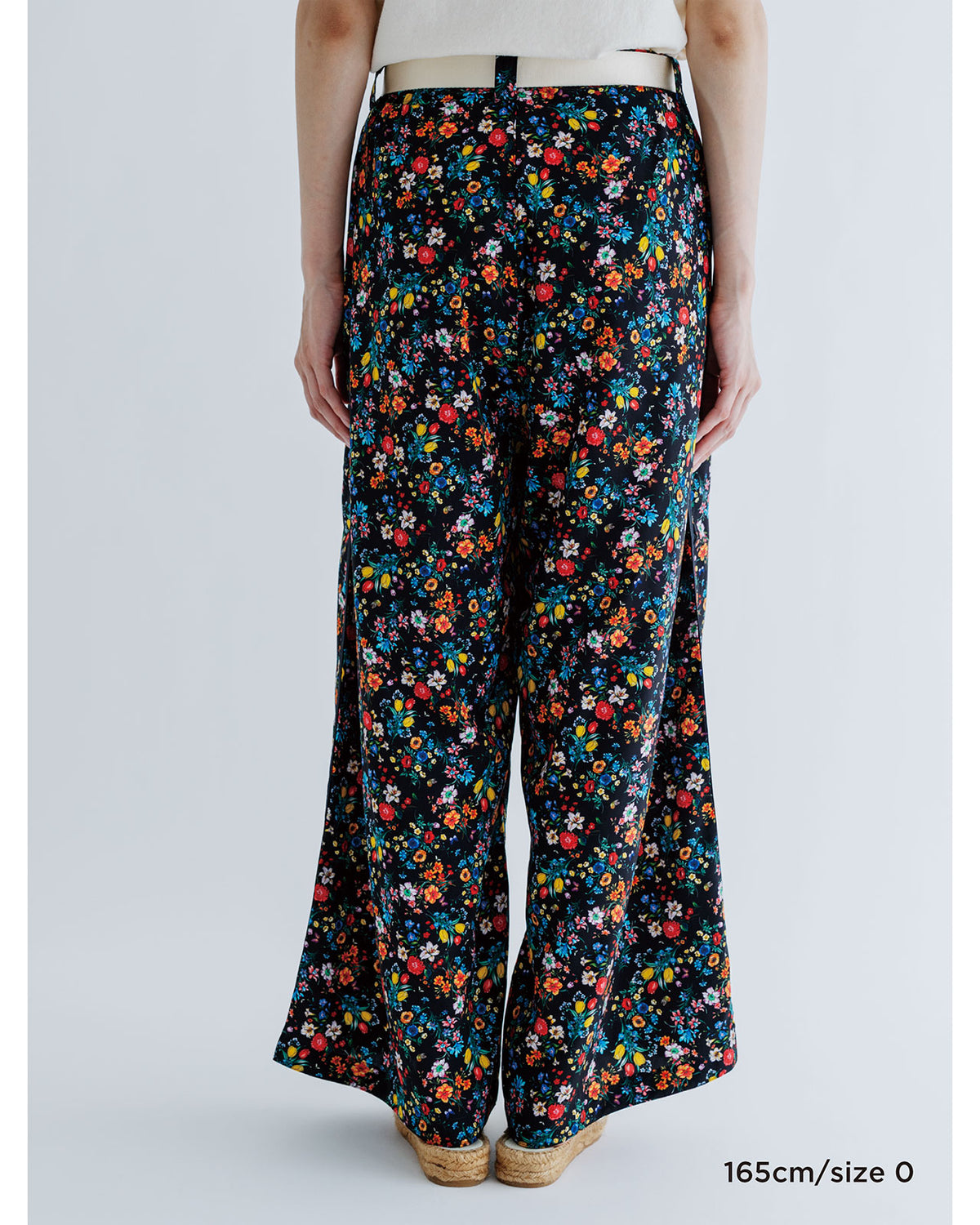 MEYAME SIDE LINE WIDE PANTS ( FLOWER )
