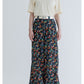 MEYAME SIDE LINE WIDE PANTS ( FLOWER )