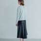 MEYAME SYNTHETIC LEATHER BEAUTIFUL SKIRT