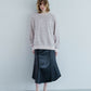 MEYAME SYNTHETIC LEATHER BEAUTIFUL SKIRT