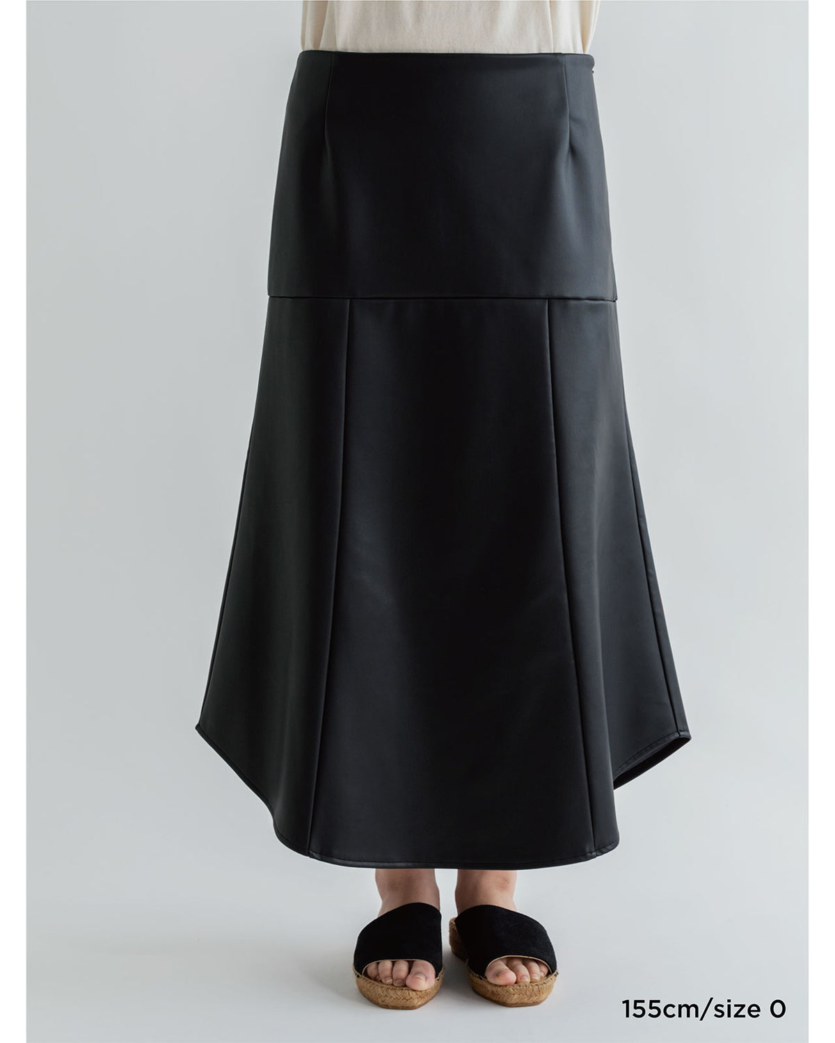 MEYAME SYNTHETIC LEATHER BEAUTIFUL SKIRT