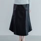 MEYAME SYNTHETIC LEATHER BEAUTIFUL SKIRT