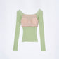 NICE NICE MOMENT OPEN SHOULDER RIB SHELL