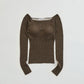 NICE NICE MOMENT OPEN SHOULDER RIB SHELL