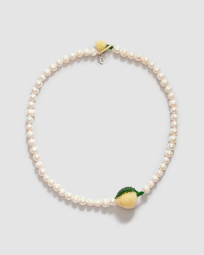 Pura Utz PEARL LEMON NECKLACE