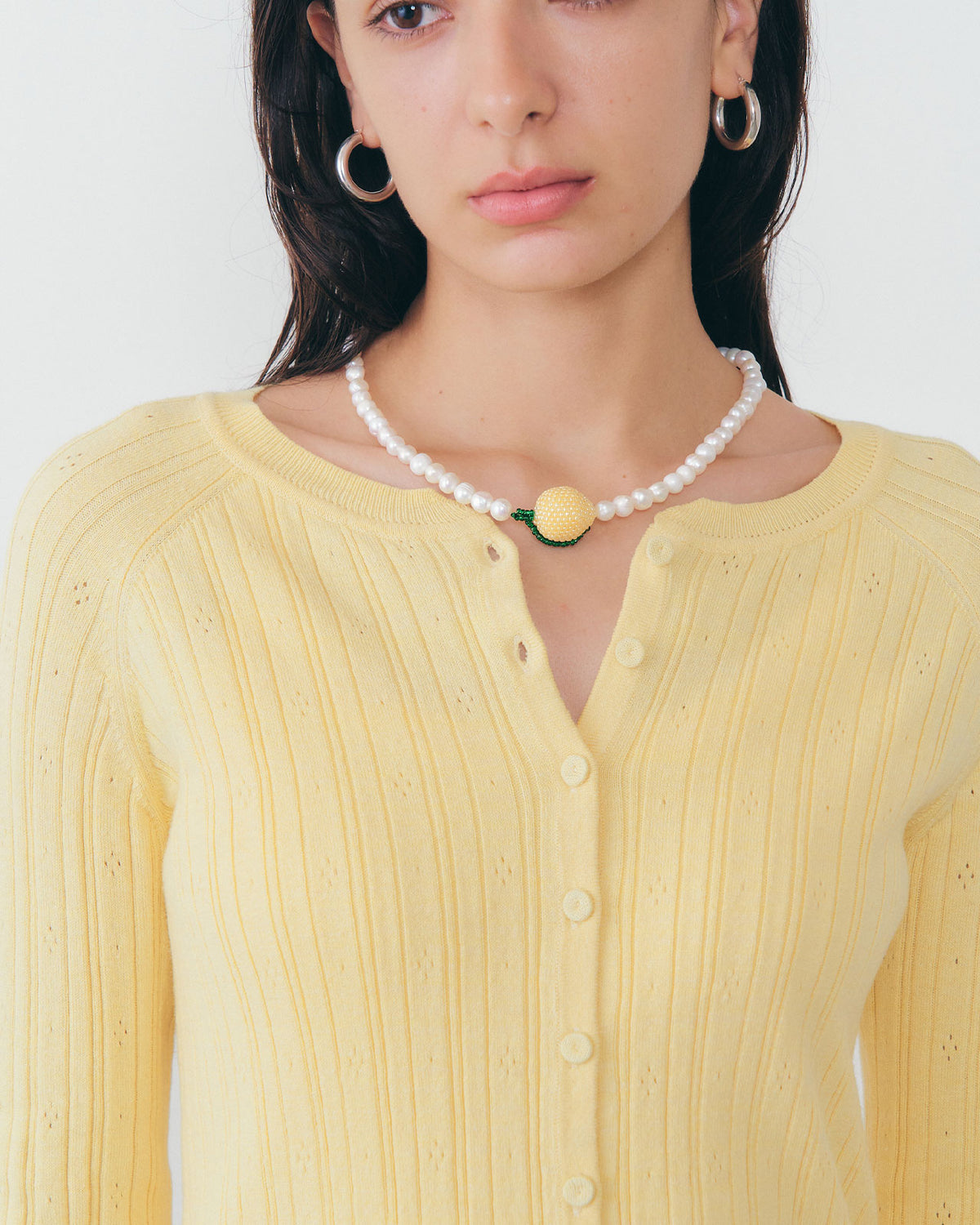 Pura Utz PEARL LEMON NECKLACE
