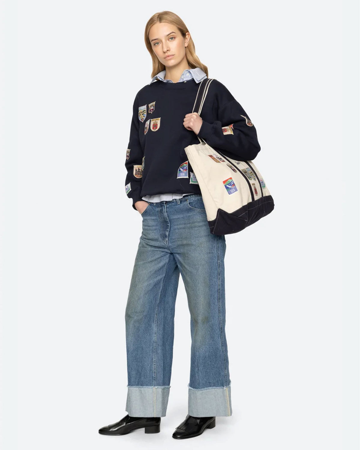 SEA NEW YORK DAVIS PATCHWORK TOTE BAG