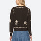 SEA NEW YORK  MARGEURITE LACE PATCH L/SLV CARDIGAN