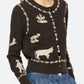 SEA NEW YORK  MARGEURITE LACE PATCH L/SLV CARDIGAN