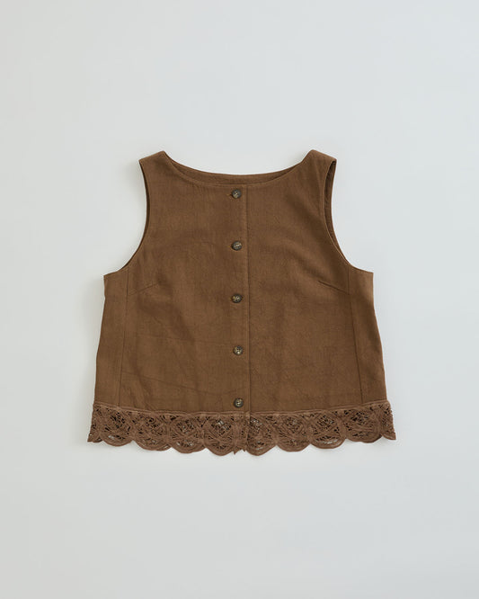 【4月中旬お届け】BATTENBERG LACE GILET