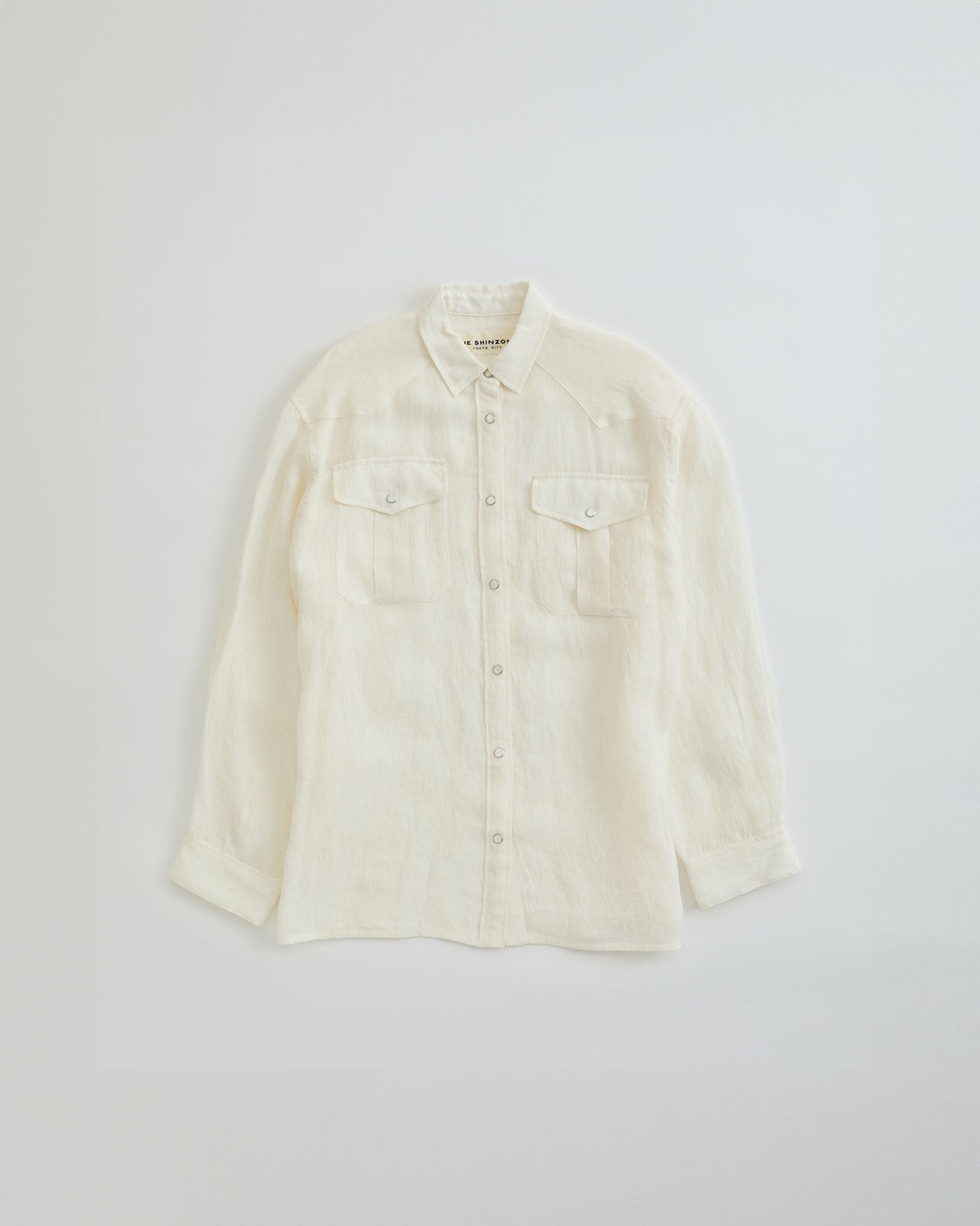【4月中旬お届け】LINEN WESTERN SHIRT