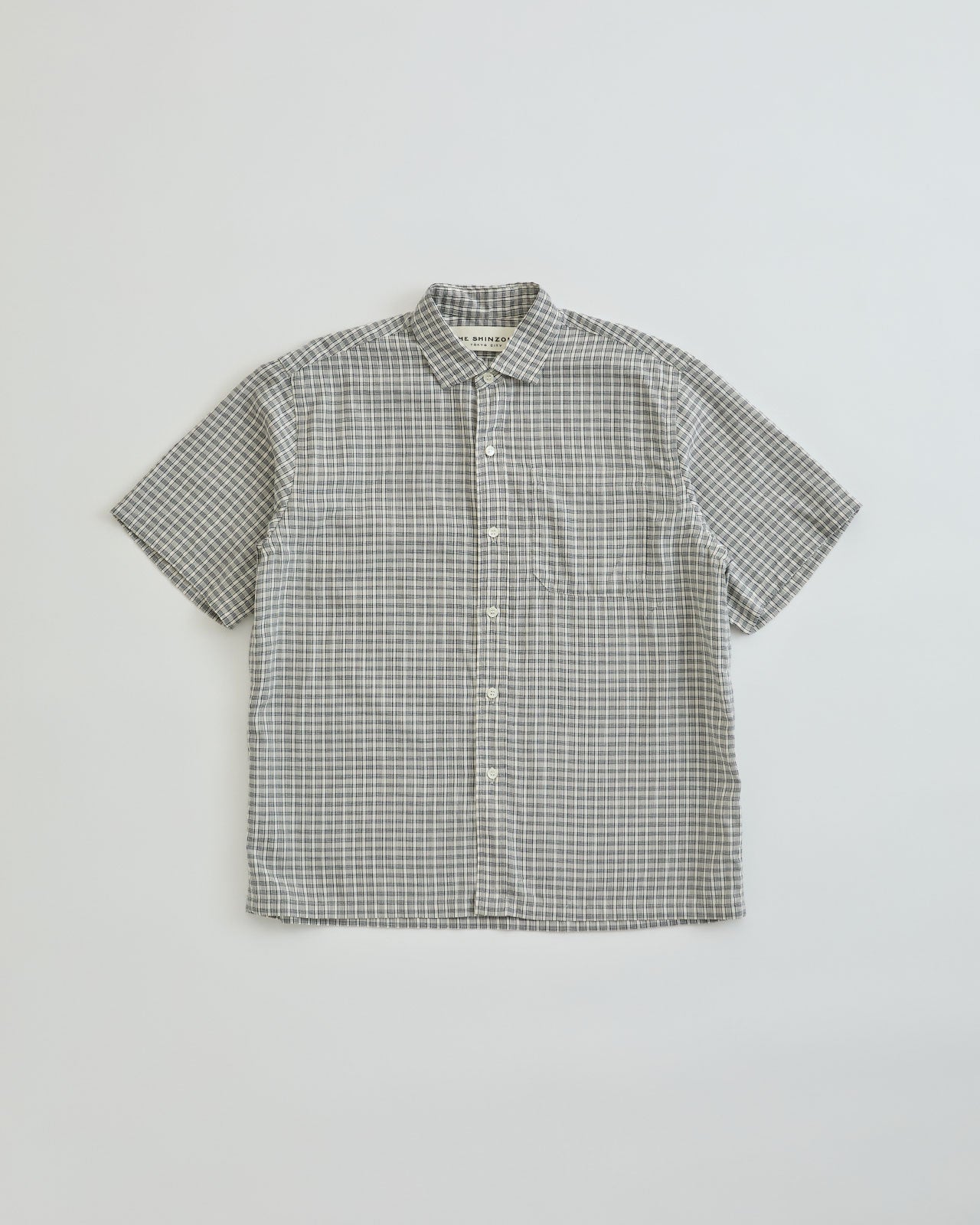 5月上旬入荷予定】DOBBY CHECKED HALF SLEEVE SHIRT – Shinzone