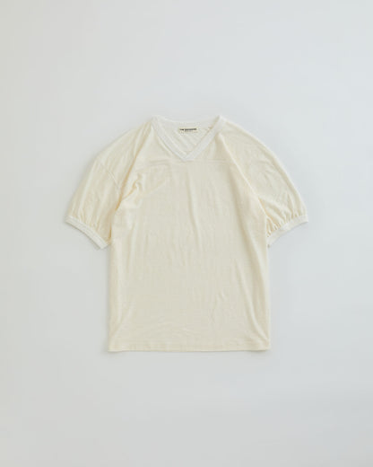 【5月中旬入荷予定】LINEN FOOTBALL TEE