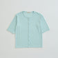 【4月上旬お届け】PILE HALF SLEEVE CARDIGAN