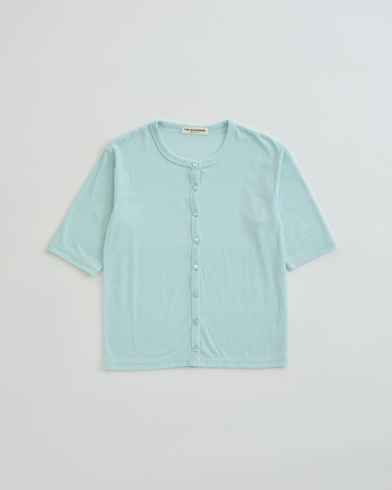 【4月上旬お届け】PILE HALF SLEEVE CARDIGAN