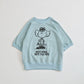 【6月下旬お届け】PEANUTS HALF SLEEVE SWEATSHIRT