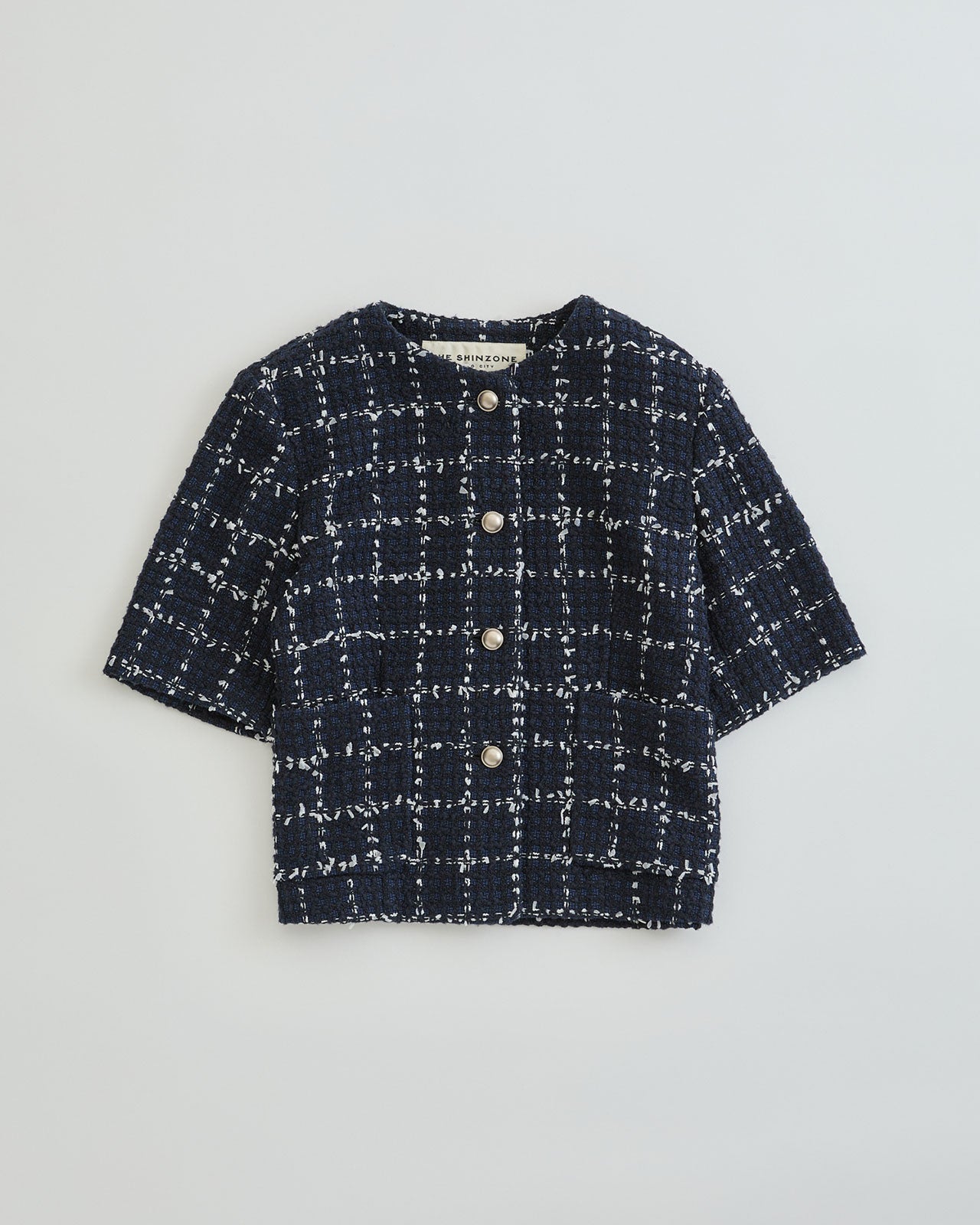 【4月上旬お届け】TWEED HALF SLEEVE JACKET