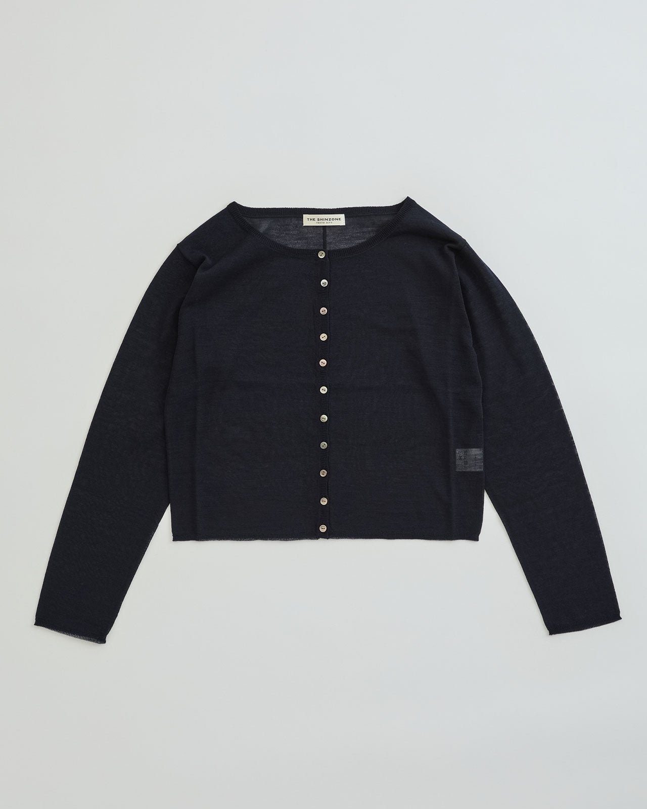 トップス pois sheer knit cardigan SHEER KNIT CARDIGAN – Shinzone