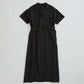 OPEN COLLAR SHIRT DRESS