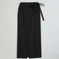 【6月上旬入荷予定】LINEN STRIPED WRAP SKIRT