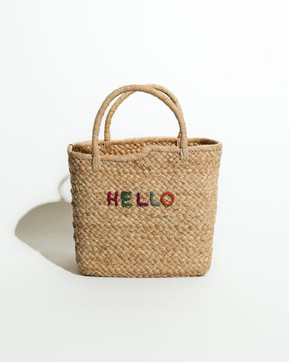 AMPIANA basket bag -HELLO-