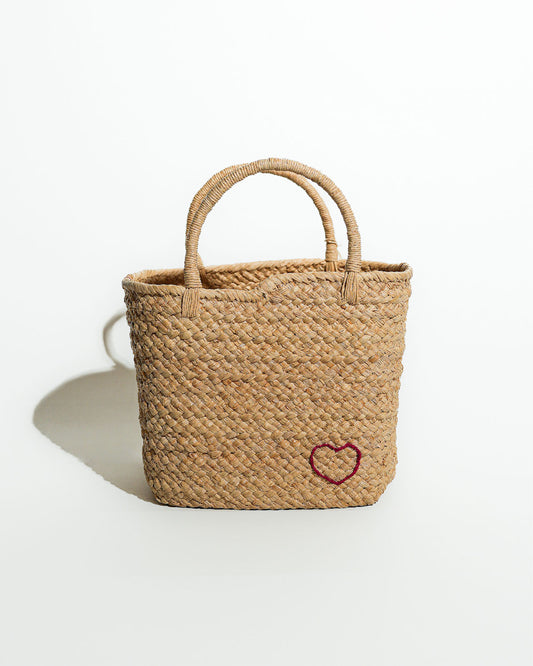 AMPIANA basket bag -HEART-