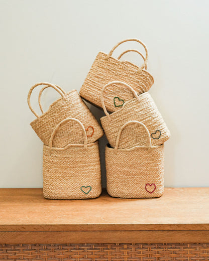 AMPIANA basket bag -HEART-
